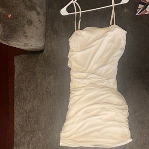 Women’s size large white spaghetti strap dress